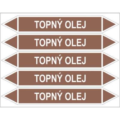 Značení potrubí, topný olej PZG 008011
