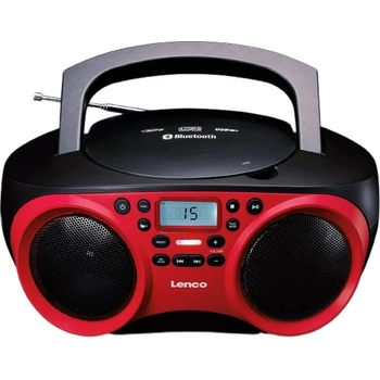 Lenco CD плейър Lenco - SCD-501RD, червен/черен (SCD-501RD)