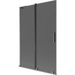 Mexen Velar L параван за вана, плъзгащ се, с 2 крила, 120 x 150 см, графит, четкано gun gray - 896-120-003-41-66 (896-120-003-41-66)