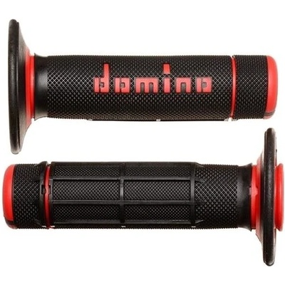 Domino gripy A020 offroad dĺžka 118 mm, čierno-červené