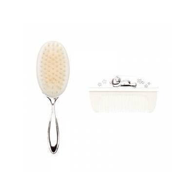 Cg309c К-т ЧЕТКА и ГРЕБЕН със сребърно покритие