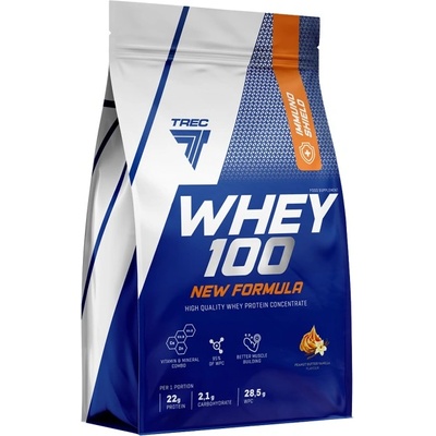 Trec Nutrition Whey 100 | High Quality Whey Protein Concentrate with Immuno Shield [2000 грама] Фъстъчено масло с ванилия