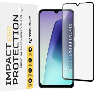 Techsuit Протектор за Xiaomi Redmi 14C / Poco C75 / Xiaomi Redmi A5 4G (регионален) - ESD стъкло - черен