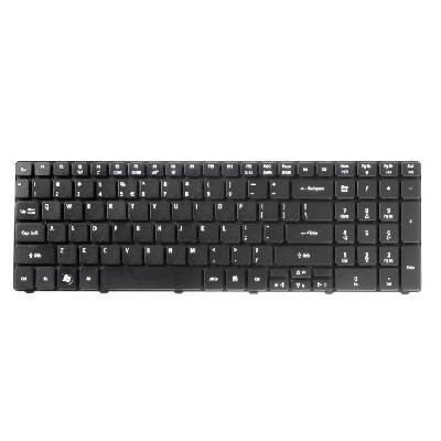 Клавиатура за лаптоп Acer, съвместима със серия Aspire 5830 5755 V3-571G V3-771G, без рамка, черна, US/UK, с кирилица