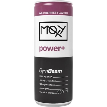 GymBeam Moxy Power+ Energy Drink Wild Berries 330 ml