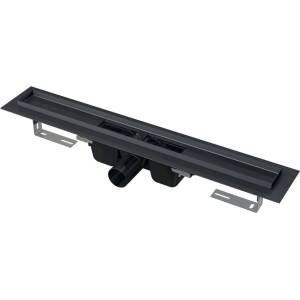 Alcadrain - Душ канал 95 см, с ръб за перфорирана решетка, матово черно APZ1BLACK-950 (APZ1BLACK-950)
