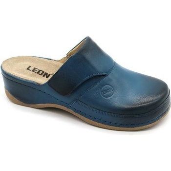 Leon 2019 dámská zdravotní kožená obuv uzavřená modrá