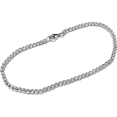 Zlatnictví Zlatíčko Zlatý kuličkový náramek bílé zlato 00108.1