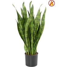 Umělá rostlina Sansevieria zelená nehořlavá, 93cm