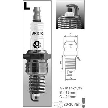 BRISK Zapalovací svíčka B-LR15YC