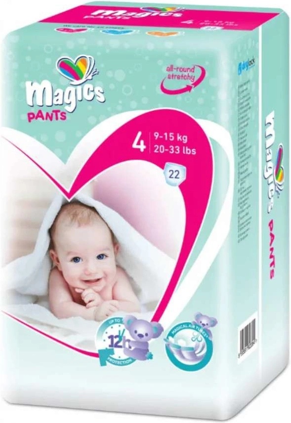Kalhotkové plenky Magics Pants XL 15+ kg, 18 ks
