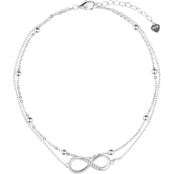 Silenti Jewelry Сребърна гривна за крак "Сантименталност