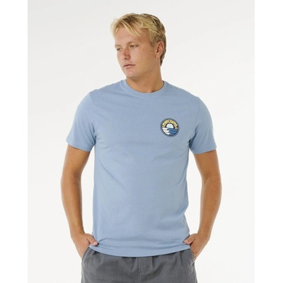 Rip Curl PACIFIC RINSE STACKED TEE Faded Denim