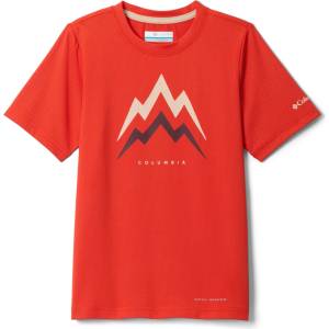 Columbia Детска спортна тениска Columbia Kid's Tech Trail Utility S/S Graphic Crew Sport shirt - Super Sonic / Energetic (704-5865-0615)