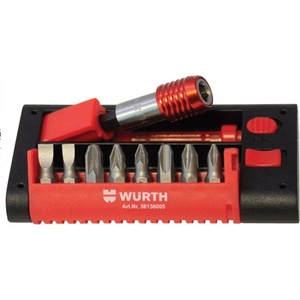 Würth КОМПЛЕКТ БИТОВЕ 8 БРОЯ И МАГНИТЕН ДЪРЖАЧ wurth (8605021389732)