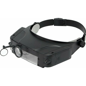 Verk 09018 Náhlavní lupa s LED osvětlením 1,5x; 3x; 9,5x; 11x