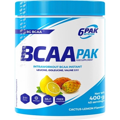 6PAK Nutrition BCAA PAK 2: 1: 1 Instant [400 грама] Кактус с лимон