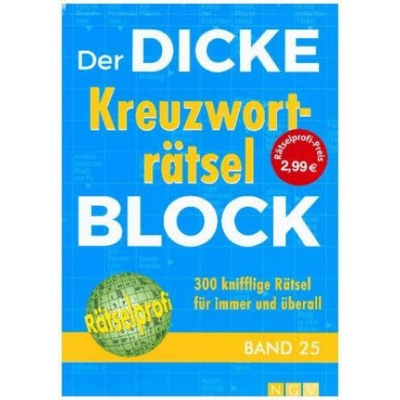 Der dicke Kreuzwortrtsel-Block Band 25Paperback