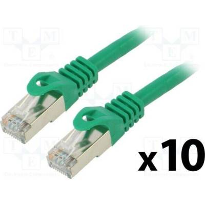 Lanberg PCF6-20CC-0050-G Patch F/UTP Cat 6 RJ45 vidlice z obou stran lanko CCA