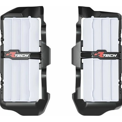 RACETECH (RTECH) mřížky sání zvětšeného chladiče BETA RR 125 / 200 / 250 / 300 X-PRO / RACE 25, RR 350 / 390 / 430 / 450 / 480 X-PRO / RACE 25, barva černá / bílá