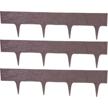 Palisáda StonePalisade L-2,37 m, tmavá hnedá, bal. 3 ks, 790x95/200 mm, UV