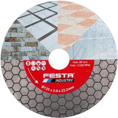 FESTA INDUSTRY Kotouč diamantový řezný 125 x 2.0 x 22.2 mm, FESTA INDUSTRY