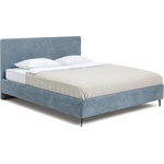 Bonami Синьо тапицирано двойно легло с включена подматрачна рамка 160x200 cm Noira Slim - Bonami Selection (1756746)