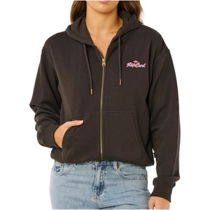 Rip Curl Дамско яке за тренировка Rip Curl Women's Lay Day Relaxed Zip Through Training jacket - Washed Black (103-2833-0214)