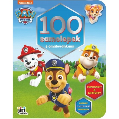 Jiri Models 100 samolepiek s omaľovánkami Tlapková patrola