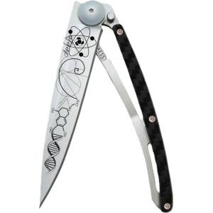 DEEJO 1cc207 tattoo carbon / Ултралеко джобно ножче с дръжка от карбонови влакна (1cc207)