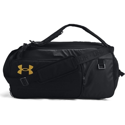 UNDER ARMOUR Contain Duo MD BP Duffle Black / Metallic Gold 50 L