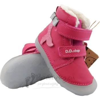 D.D.Step Barefoot zimní boty W073-52684B Dark Pink