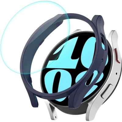 ENKAY PC FULL COVER Plastový kryt so sklom pre Samsung Galaxy Watch6 44mm modrý 65807