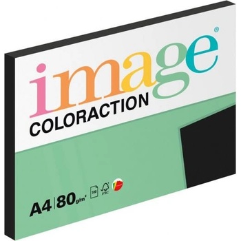 Farebný papier Image Coloraction A4 80g čierny 100 hárkov