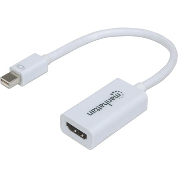 Image 1 of Manhattan Преходник Manhattan, от Mini DisplayPort(м) към HDMI(ж), бял