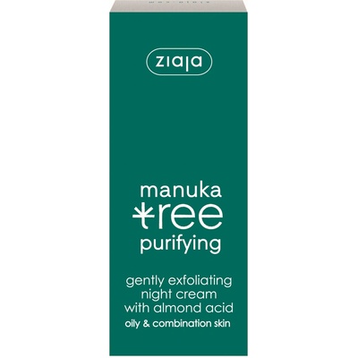 Ziaja Manuka Tree Purifying jemně exfoliační noční krém 50 ml