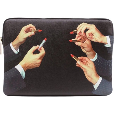 Seletti Чанта за лаптоп TOILETPAPER LIPSTICKS 34, 5 x 25 cм, черна, Seletti (SLT02564)