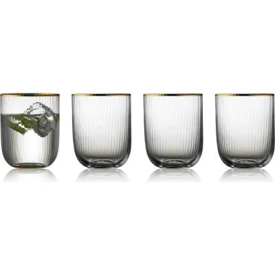 Lyngby Glas Pohár na vodu PALERMO GOLD 4 x 350 ml