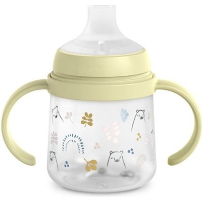 Suavinex první láhev s oušky Bear zelená 150 ml