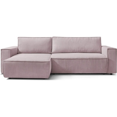 Bobochic Светлорозов велурен разтегателен диван Nihad - Bobochic Paris (102674)