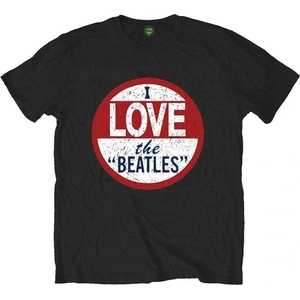 The Beatles I Love The Beatles Single Print Black L Риза (BEATTEE51VMH03)
