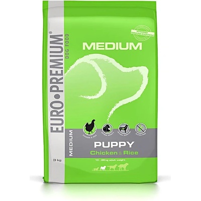 Euro-Premium Medium Puppy Chicken & Rice 12 kg
