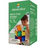 Cleverclixx Магнитен строителен комплект Brick Tiles Pack Intense - 16 бр (CLEVER_CC-1023)