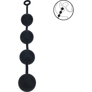 Levelz Silicone Round Anal Balls XXL 60mm Black