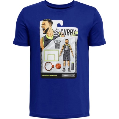 Under Armour Тениска Under Armour Curry Animated Tee 1-BLU Син Velikost YSM