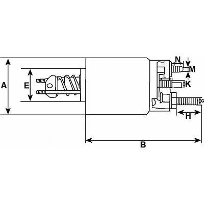 Elektromagnetický spínač, startér HC-Cargo F 032 237 102