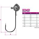 Delphin Jigová Hlava S Držákem Bomb! vel.5 5g 5 ks
