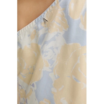 TWINSET Памучна рокля Twinset в синьо къса разкроена 251AX2034 (251AX2034)