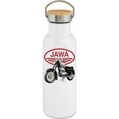 123TRIKO termoska Jawa 350 bílé logo Kývačka černá 500 ml