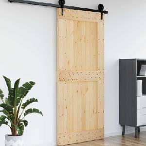 vidaXL Врата NARVIK 100 x 210 cm Натурално (42047093)